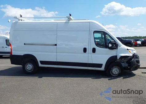 2024 Ram Promaster 2500 Tradesman High Roof 159 Wb W/Pass Seat from USA, damaged, VIN 3C6LRVDG2RE138299